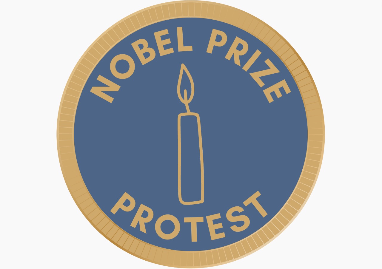 The Nobel Prize Protest logo